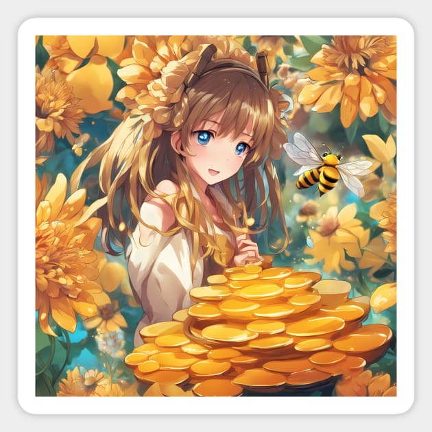 creating of anime bees Magnet by animegirlnft